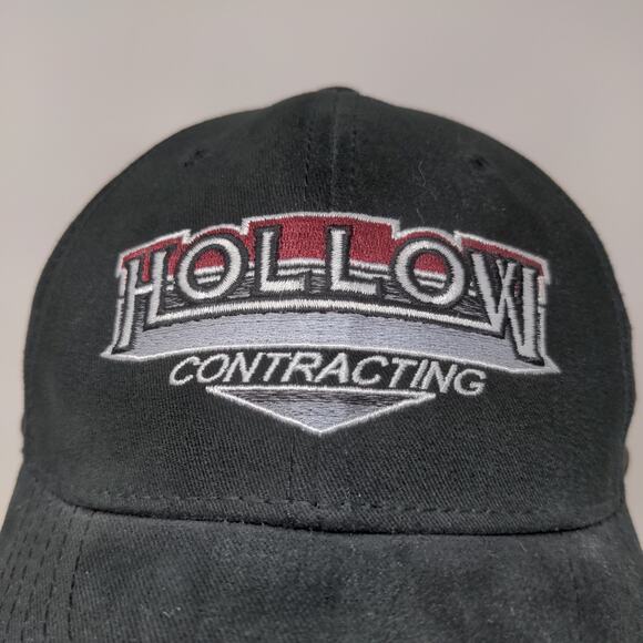 Hollow Contracting The Max Hat Strapback Cap OSFA Black Embroidered Logo - Picture 4 of 12